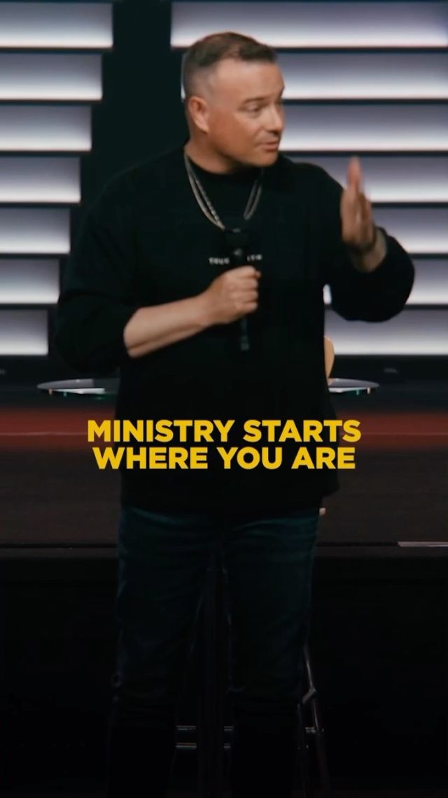 Where does ministry happen? Right where you are!
​​
​​Share this, save this, and remember this as you encounter people throughout your week. 
​​
#belikejesus #christianlifestyle #evangelism #thegospel #sharejesus #bethechurch #kindnessisfree